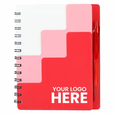 5 x 7 Recycled Pace Spiral Notebook w Pen