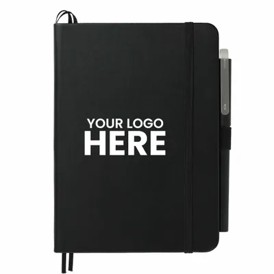 5 x 7 Recycled Bulleting Bound Notebook with Pen
