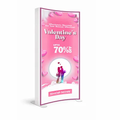 SEG Curved Lit Display - Table Covers Now