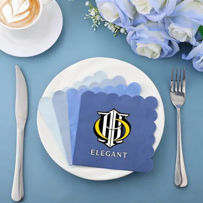 Scallop Beverage Napkins - Table Covers Now