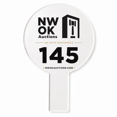 Foam Auction Paddles - Custom Aprons Now