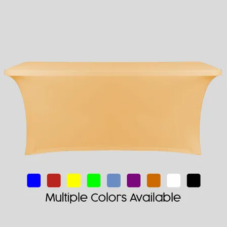 Blank Rectangle Spandex Tablecloth - Table Covers Now