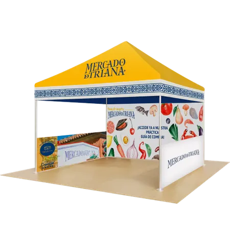 Expositores Exteriores para Ferias - Custom Aprons Now