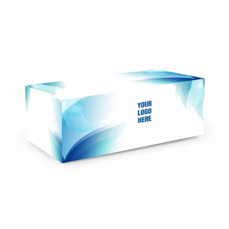 Blue Corner Petals Fitted Table Cover - Table Covers Now