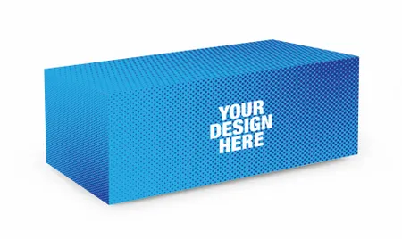 Rectangle Fitted Tablecloth with Logo - Table Covers Now