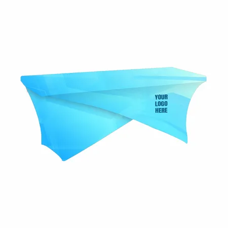 Light Blue Gradient Crossover Table Cover - Table Covers Now