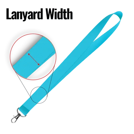 Lanyard Width Lanyard Width - Custom Aprons Now