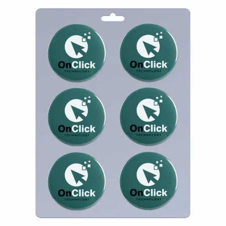 6 pack_Round Lapel Pin 1.00 inch - Table Covers Now