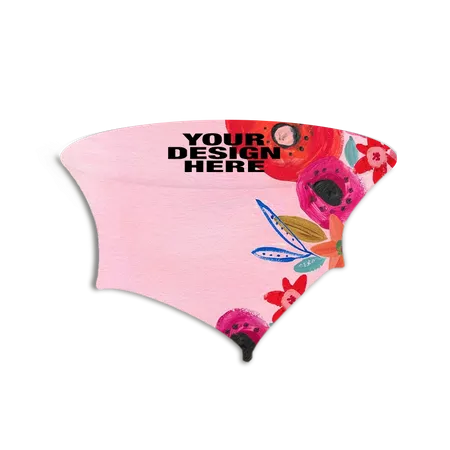 Round Stretch Spandex Tablecloth with Logo - Table Covers Now