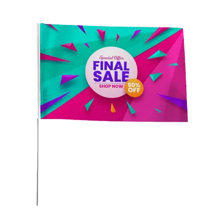 Hand Flag - Table Covers Now