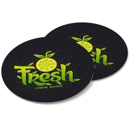 Vinyl Coasters - Custom Aprons Now