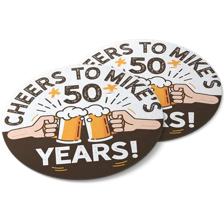 Paper Coasters - Custom Aprons Now