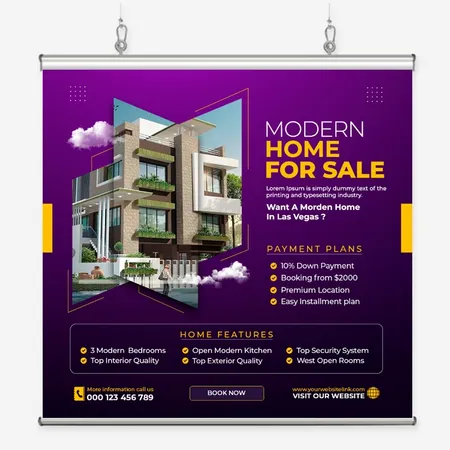 Hanging Clamp Bar Banners - Table Covers Now