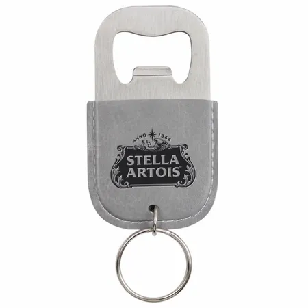 Leather Bottle Opener Keychain Leather Bottle Opener Keychain - Custom Aprons Now