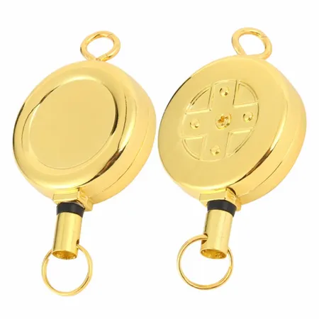 Gold Reel Keychain Gold Reel Keychain - Custom Aprons Now