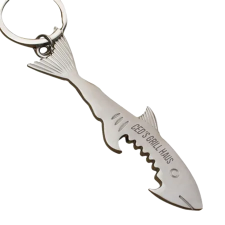 Shark Bottle Opener Keychain Shark Bottle Opener Keychain - Custom Aprons Now