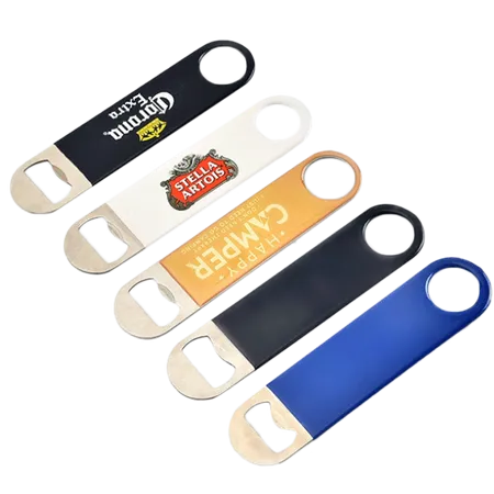 Colored Bottle Opener Keychain Colored Bottle Opener Keychain - Custom Aprons Now