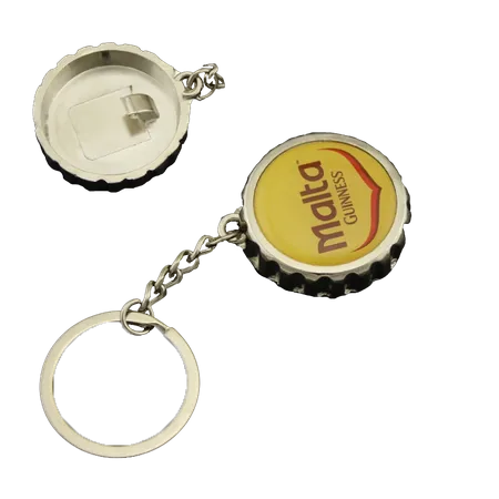 Bottle Cap-shaped Bottle Opener Keychain Bottle Cap-shaped Bottle Opener Keychain - Custom Aprons Now