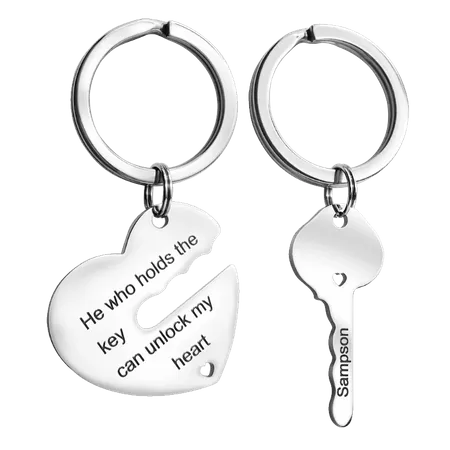 Metal Keychain for Couples Metal Keychain for Couples - Table Covers Now
