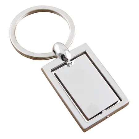 Spinning Square Metal Keychain Spinning Square Metal Keychain - Table Covers Now
