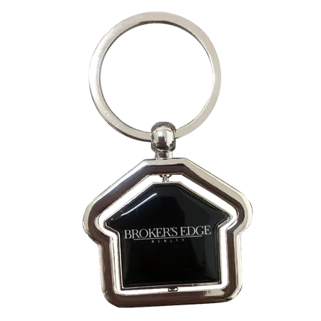 Spinning House Metal Keychain Spinning House Metal Keychain - Table Covers Now