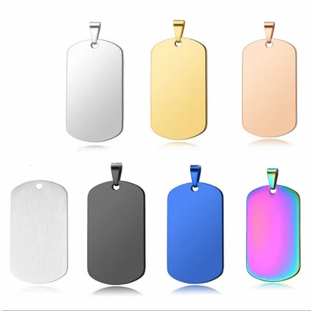 Sleek Military Dog Tag Metal Keychain Sleek Military Dog Tag Metal Keychain - Table Covers Now