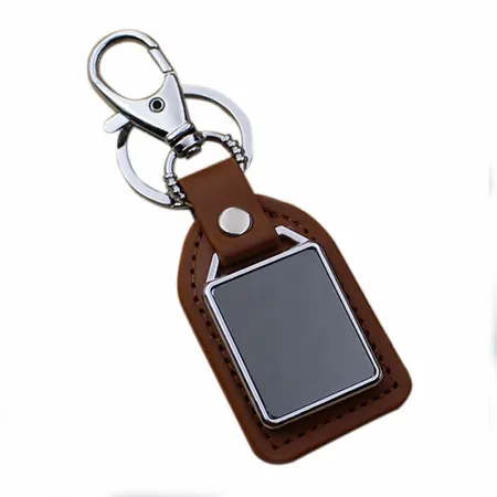 Premium Leather & Metal Keychain Premium Leather & Metal Keychain - Table Covers Now
