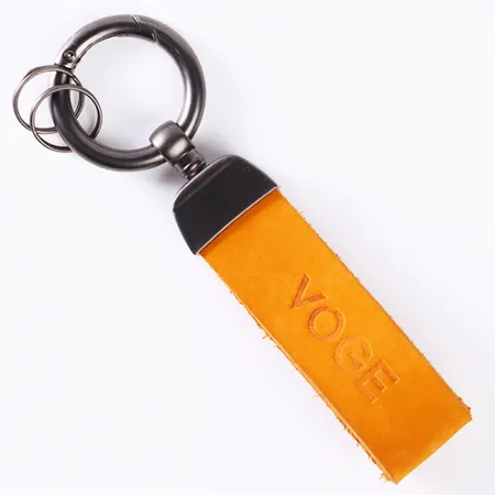 Leather Tag Keychain Leather Tag Keychain - Custom Aprons Now