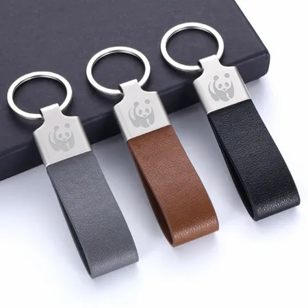 Elegant Loop Leather Keychain Elegant Loop Leather Keychain - Custom Aprons Now