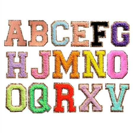 Chenille Letters with Metallic Backing - Table Covers Now