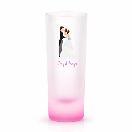 Radiant Base Frosted Tall Shot Glass - Table Covers Now