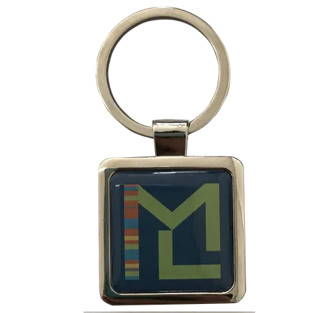 Epoxy Square Metal Keychain Epoxy Square Metal Keychain - Table Covers Now
