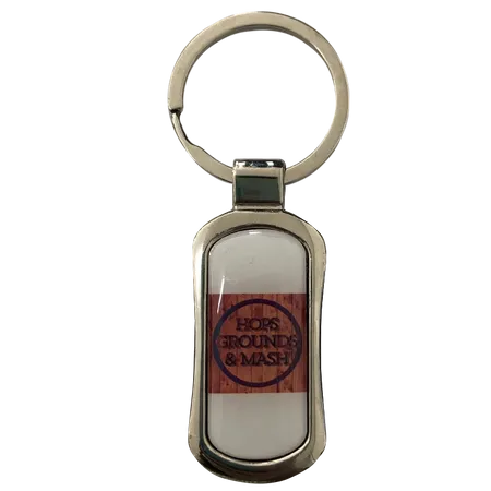 Stylish Rectangle Metal Keychain Stylish Rectangle Metal Keychain - Table Covers Now
