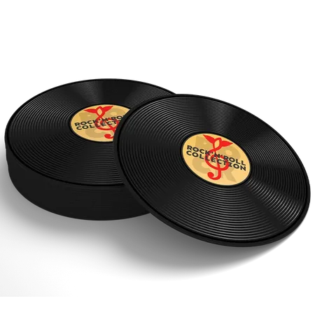 Soft Plastic Record Coaster - Custom Aprons Now