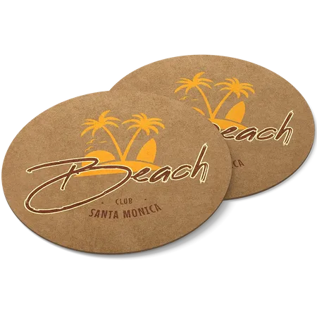 Kraft Paper Coaster - Custom Aprons Now