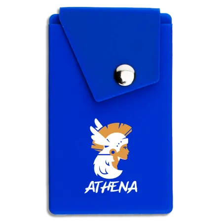 Silicone Card Holder Pressed-On Button Pocket - Custom Aprons Now