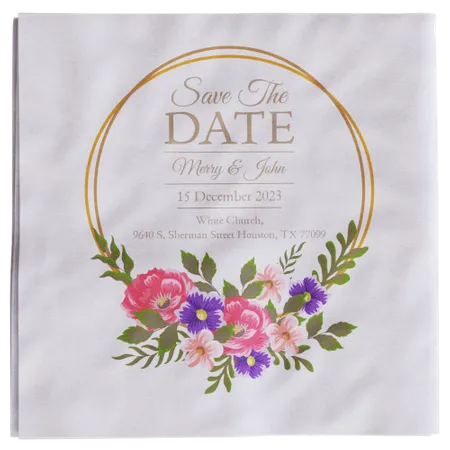 Custom Beverage Napkin - Table Covers Now
