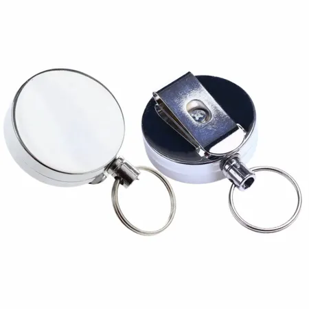 Compact Reel Keychain Compact Reel Keychain - Custom Aprons Now