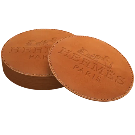 Leather Coasters - Custom Aprons Now