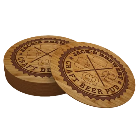 Bamboo Coaster - Custom Aprons Now