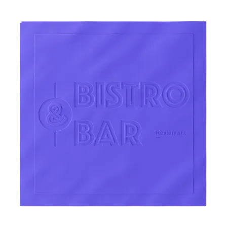 Custom Debossed Beverage Napkin - Table Covers Now
