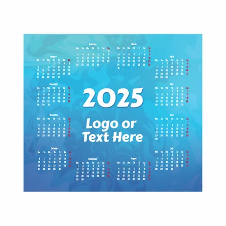 Light Blue Calendar Mouse Pad Light Blue Calendar Mouse Pad - Table Covers Now