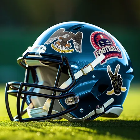 Football Helmet Stickers Football Helmet Stickers - Custom Aprons Now