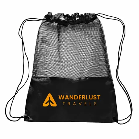 Mesh Drawstring Bag Mesh Drawstring Bag - Custom Aprons Now