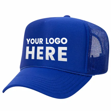 Otto 5-Panel High Crown Foam Trucker Hats, Mesh Back Cap - 39-165 - Custom Aprons Now