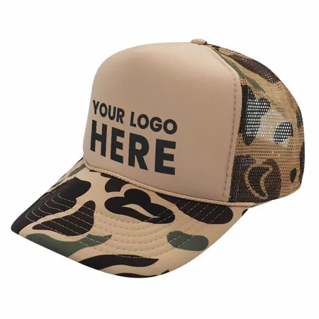 Nissun CPC - Foam Trucker Hat Camo, 5-Panel Camouflage Cap Nissun CPC - Foam Trucker Hat Camo, 5-Panel Camouflage Cap - Table Covers Now