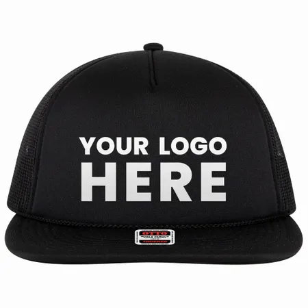 OTTO Cap 3995015-1 OTTO Snap 5 Panel Pro Style Mesh Back Trucker Snapback Hat - Custom Aprons Now