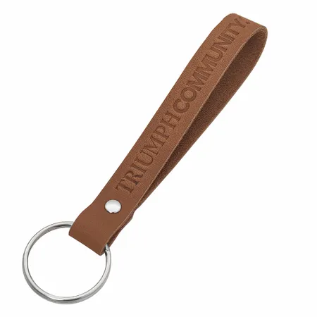 Leather Keychain Leather Keychain - Custom Aprons Now