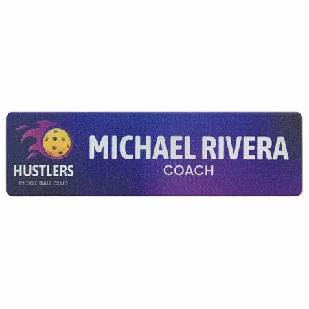 UV Printed Name Badges UV Printed Name Badges - Custom Aprons Now