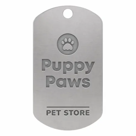Die Struck Metal Dog Tags - Table Covers Now